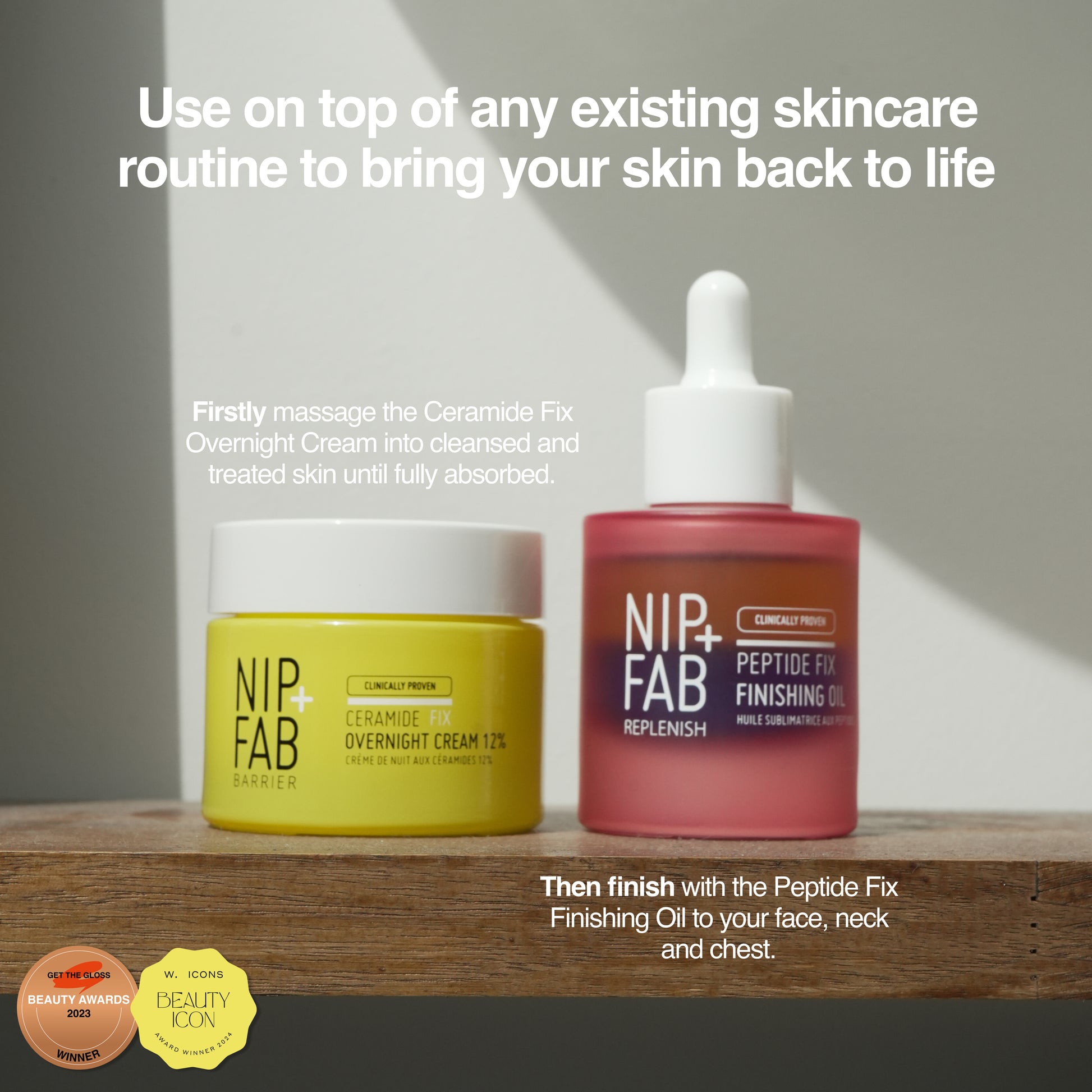 Award-Winning Duo - Peptides & Ceramides for Glowing Skin