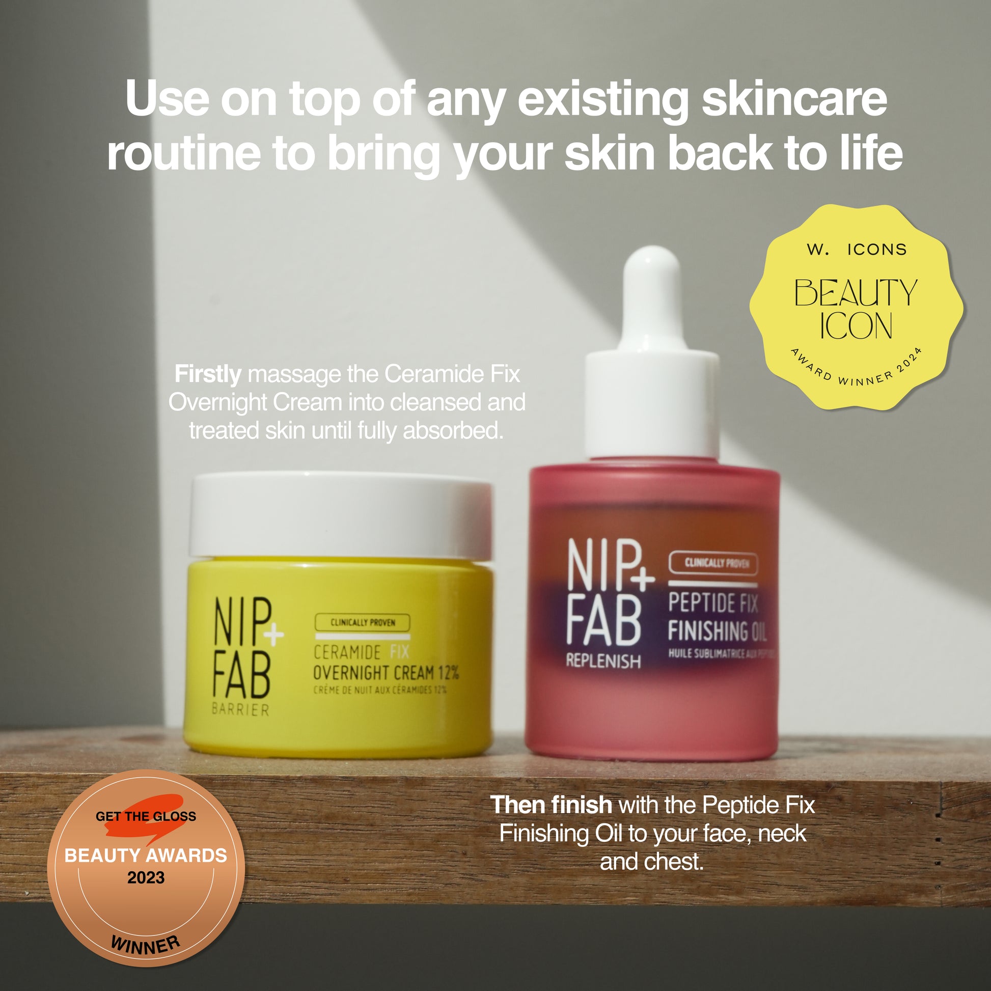 Award-Winning Duo - Peptides & Ceramides for Glowing Skin