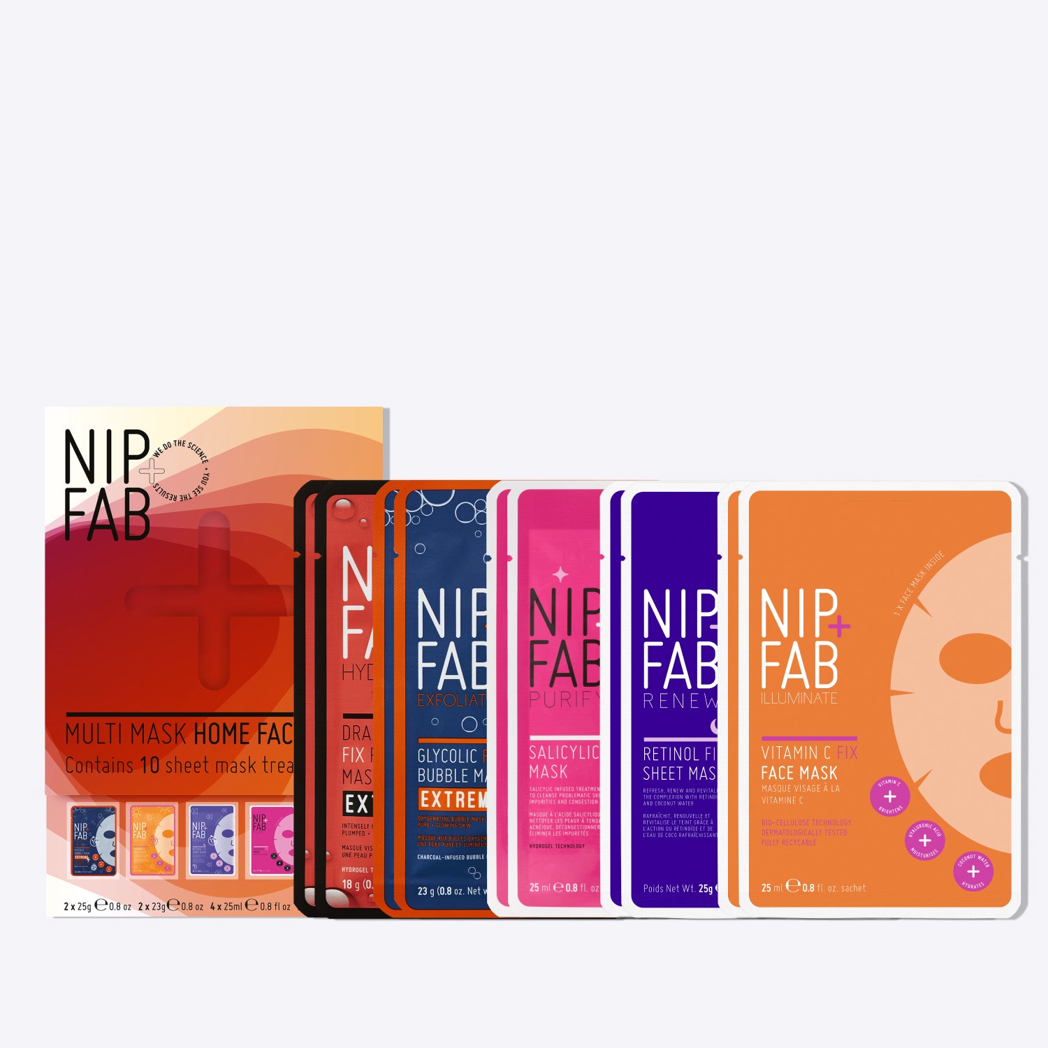 Multi-Mask Home Facial Gift Set x10 masks