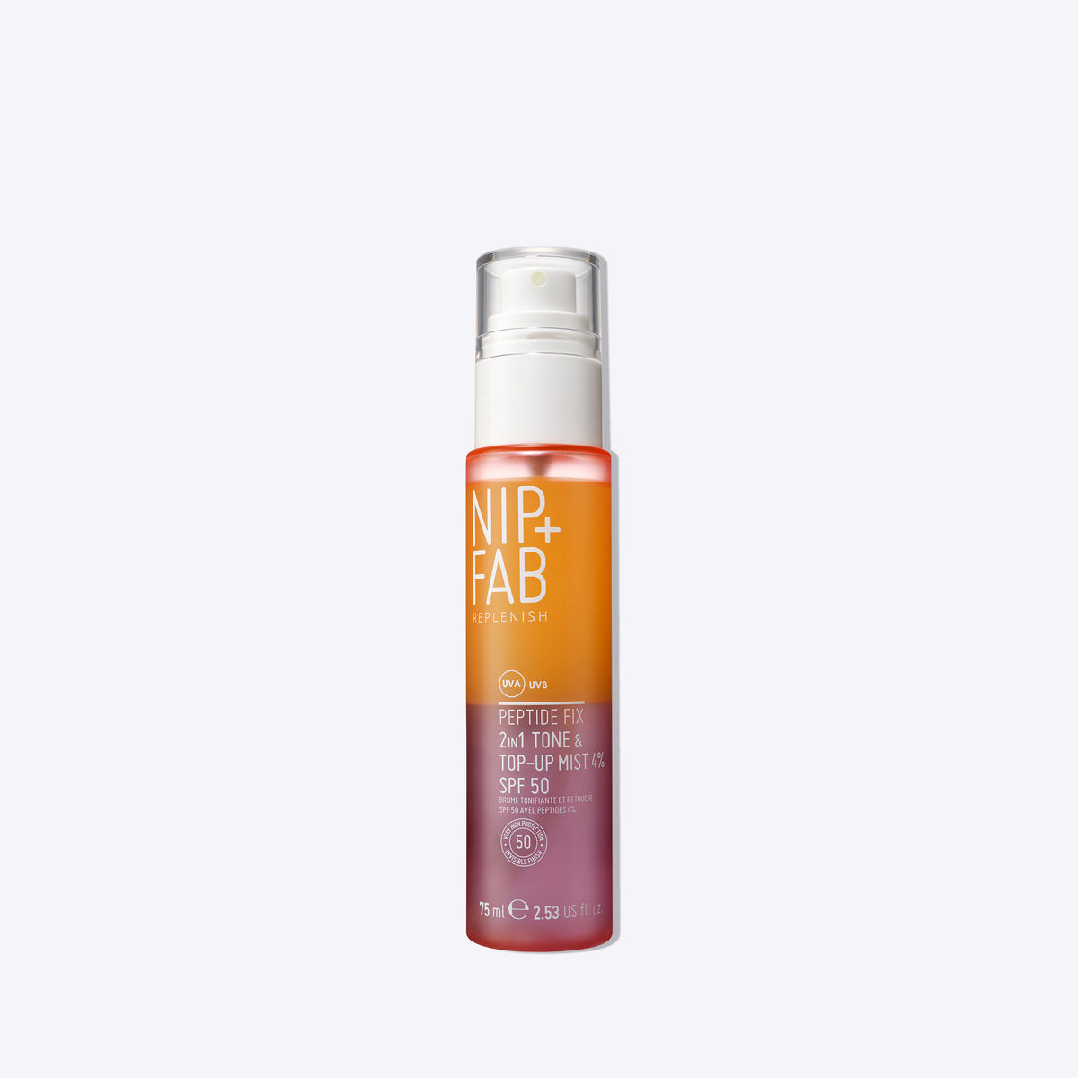 Peptide Fix 2-in-1 SPF 50 Tone + Top Up Mist 4% 75ml