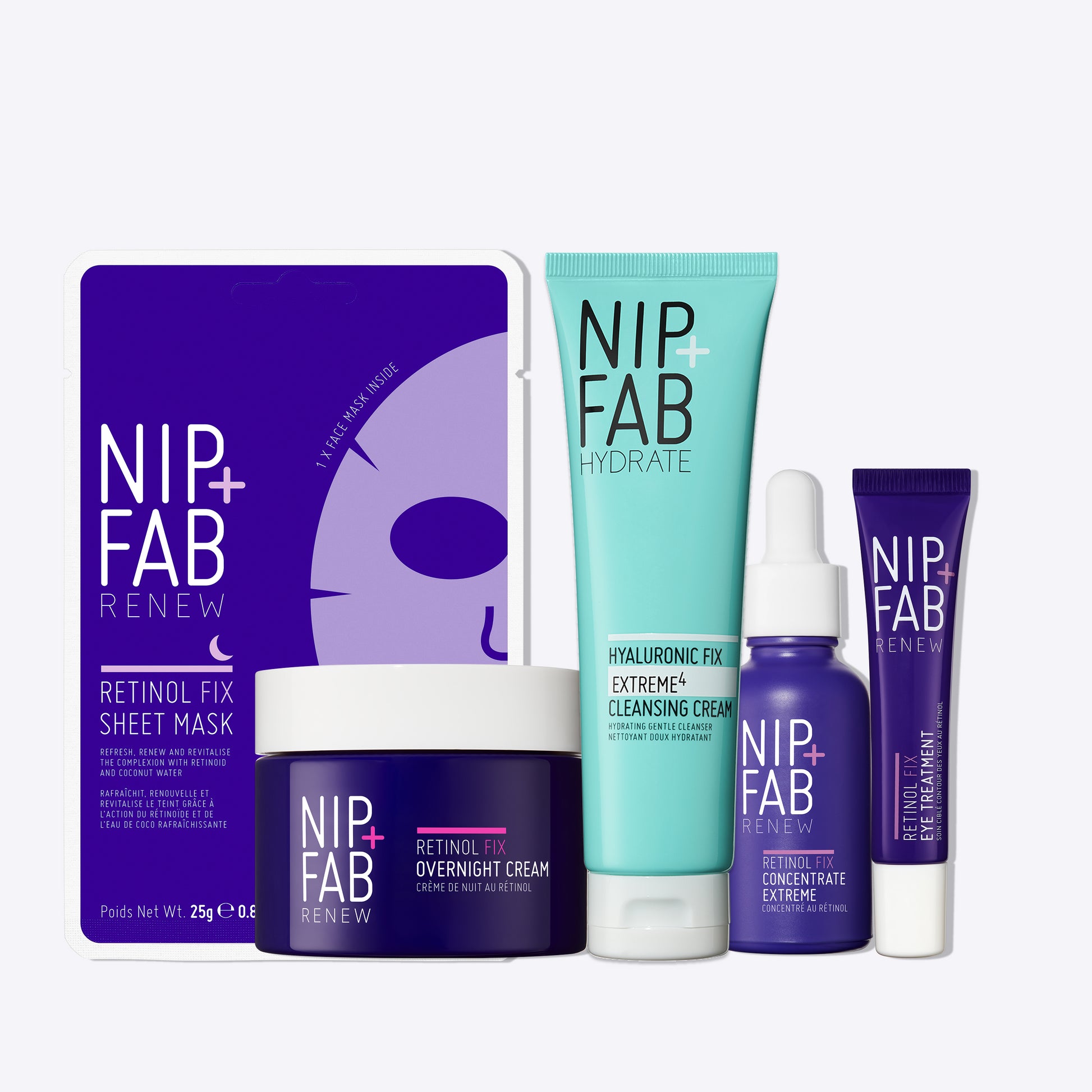 Retinol Fix Fine Lines & Wrinkle Routine Kit for Skin With Signs of Ageing