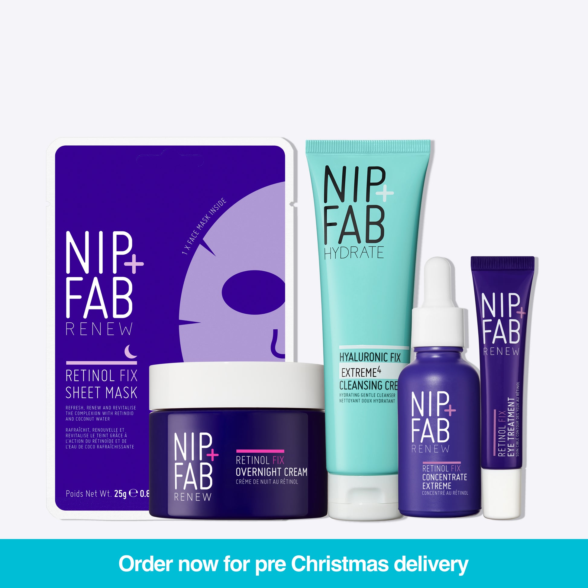 Retinol Fix Fine Lines & Wrinkle Routine Kit for Skin With Signs of Ageing