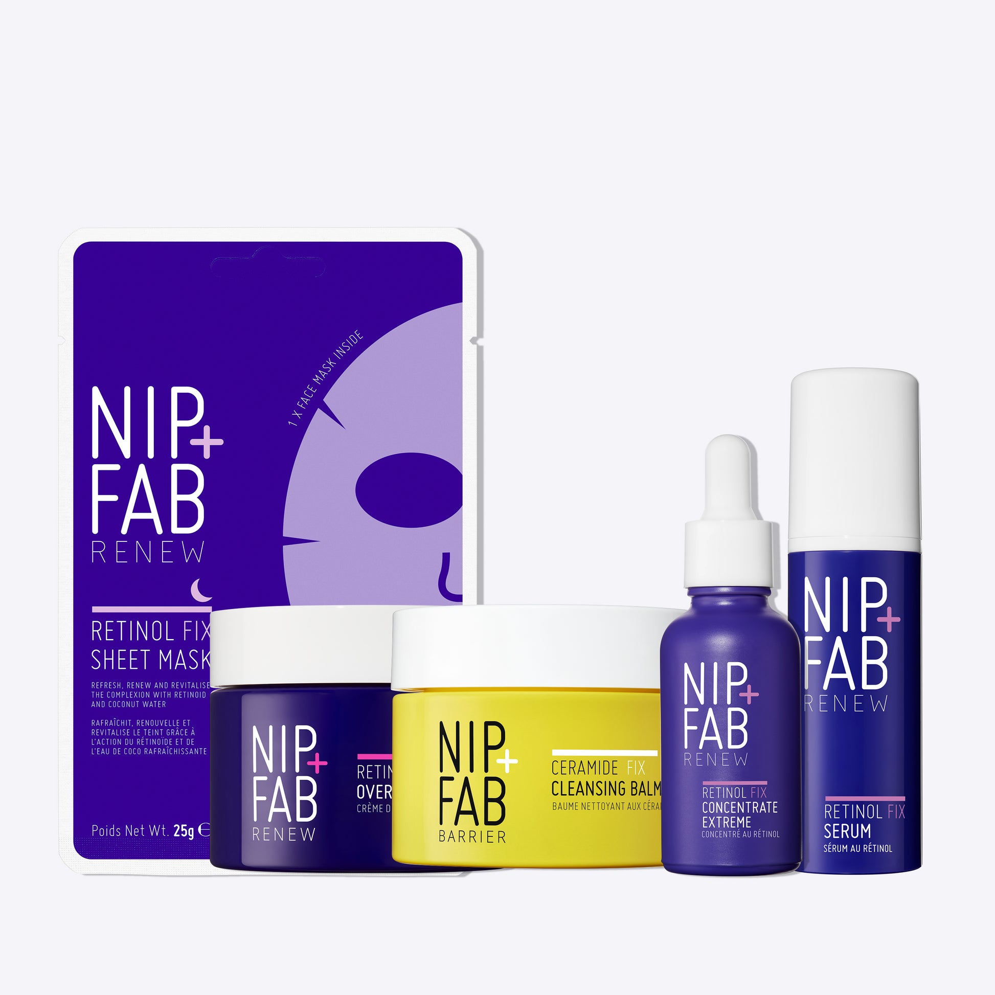 Retinol Fix Fine Lines & Wrinkle Routine Kit for Skin With Signs of Ageing