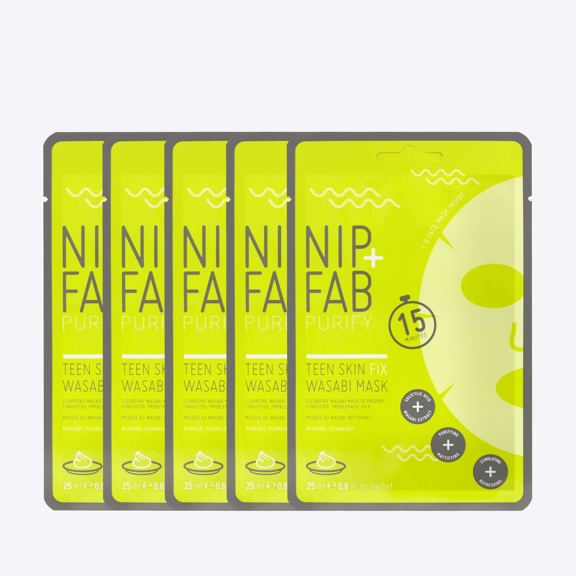 Teen Skin Fix Wasabi Sheet Mask Essentials Set