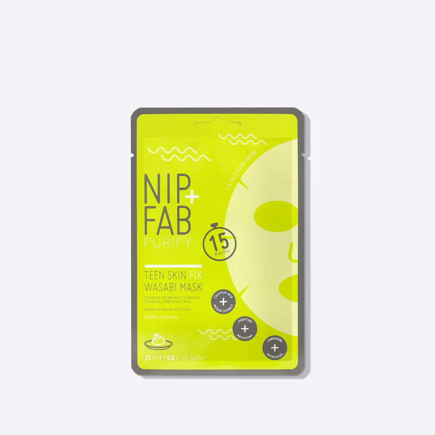 Sheet mask for teen skin